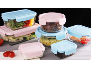 Simax Square Glass Containers With Lids: Meal Prep Container Glass -  Borosilicate Glass Food Storage Containers Glass - Set of 3 Glass Food Prep